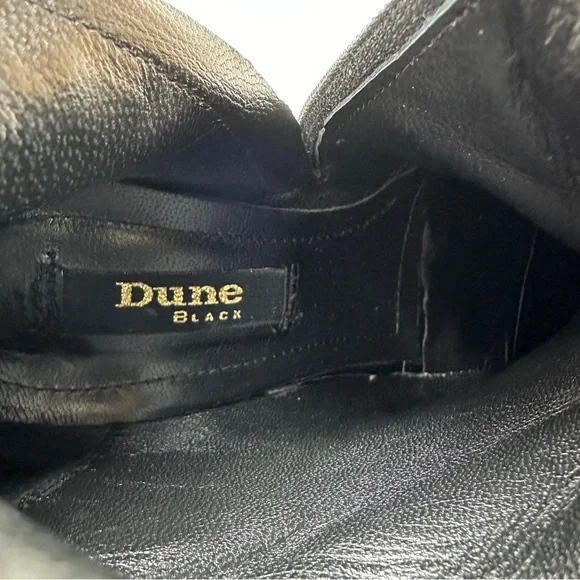 Dune London Knee-High Mid Block Heeled Black Boots Size EU 39 US 8 Dune Black - Picture 10 of 16